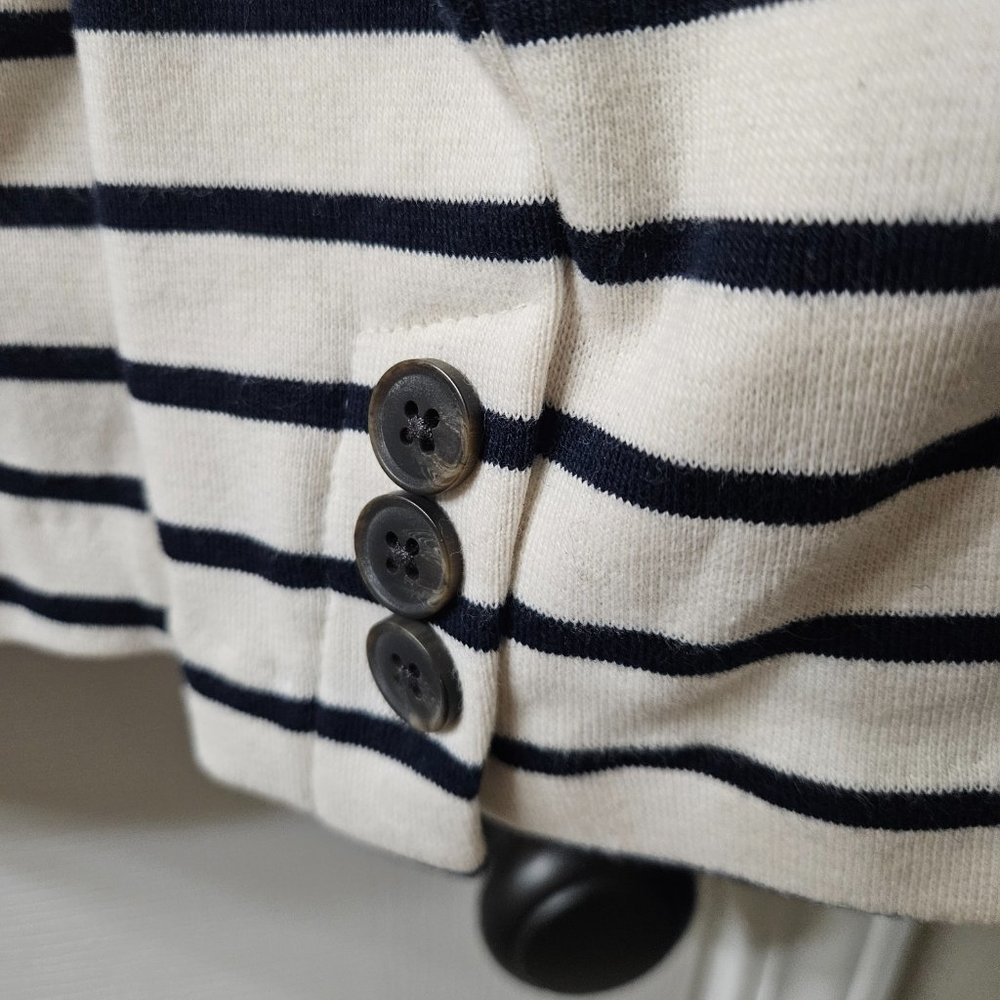 Classic Striped Knit Blazer for Women XXL - Picture 3 of 7